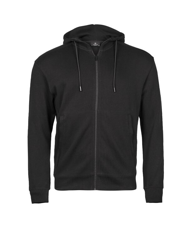 TJ5508 Tee Jays Interlock Hood Full Zip Black