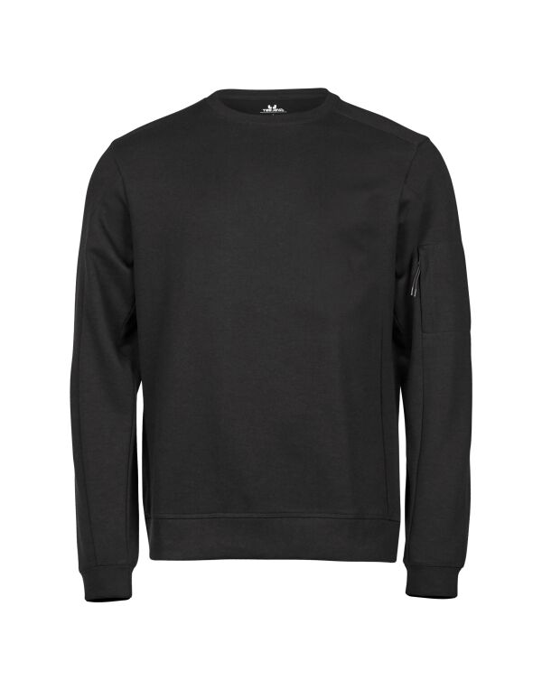 TJ5700 Tee Jays Athletic Crew Neck Sweat Black