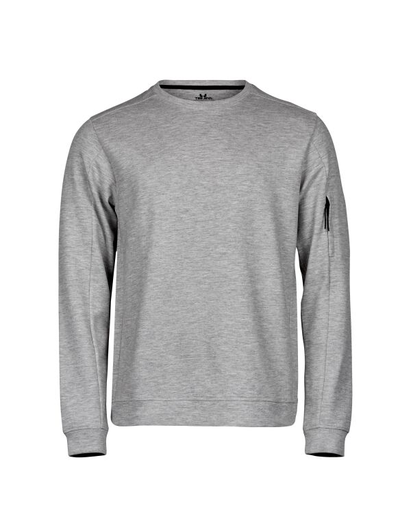 TJ5700 Tee Jays Athletic Crew Neck Sweat Heather Grey