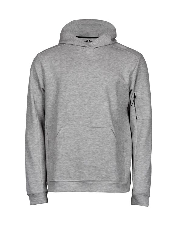 TJ5702 Heather Grey Athletic Hooded Sweat