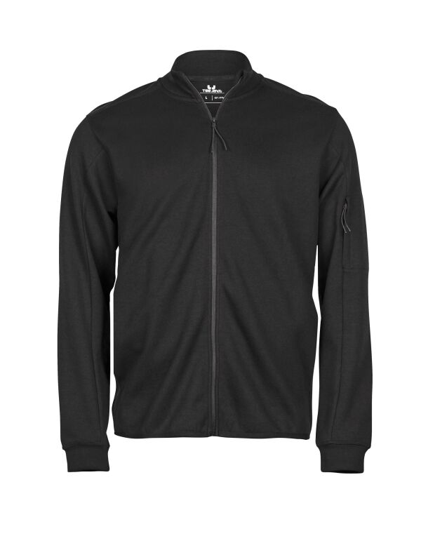 TJ5704 Tee Jays Athletic Full Zip Cardigan Black