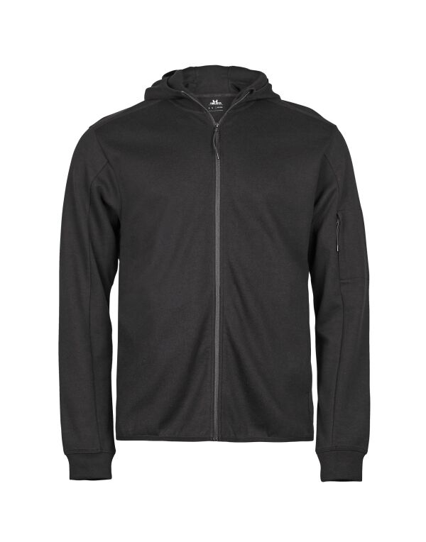 TJ5706 Tee Jays Athletic Full Zip Sweat Black