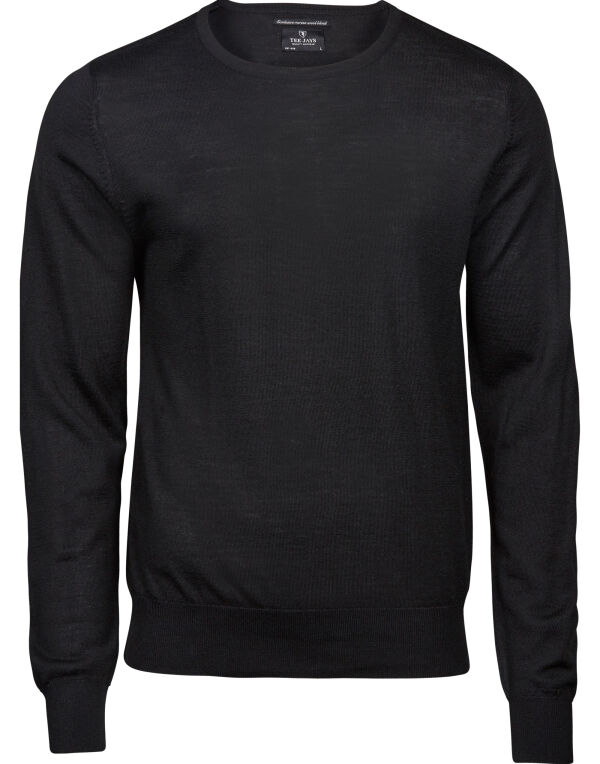 TJ6000 Tee Jays Men’s Crew Neck Sweater Black