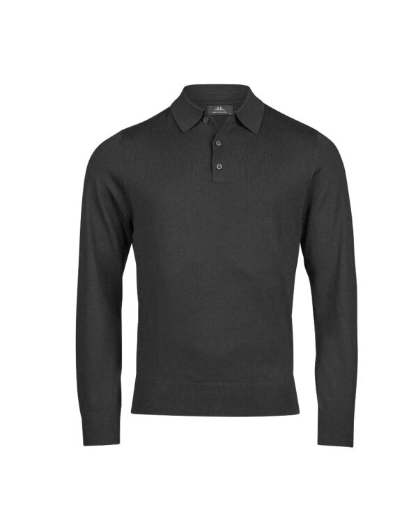 TJ6002 Tee Jays Polo Knit Black