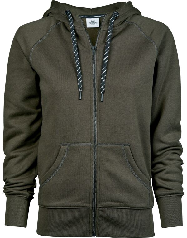 TJ5436 Deep Green Ladies’ Fashion Full Zip Hood TJ5436 Deep Green Ladies’ Fashion Full Zip Hood