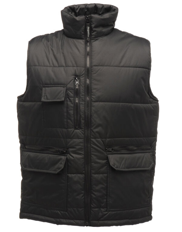 TRA803 REGATTA PROFESSIONAL Steller Multi-Zip Ripstop Bodywarmer Black