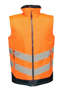 TRA840 Regatta High Visibility Pro Two Tone Insulated Bodywarmer Orange/Navy