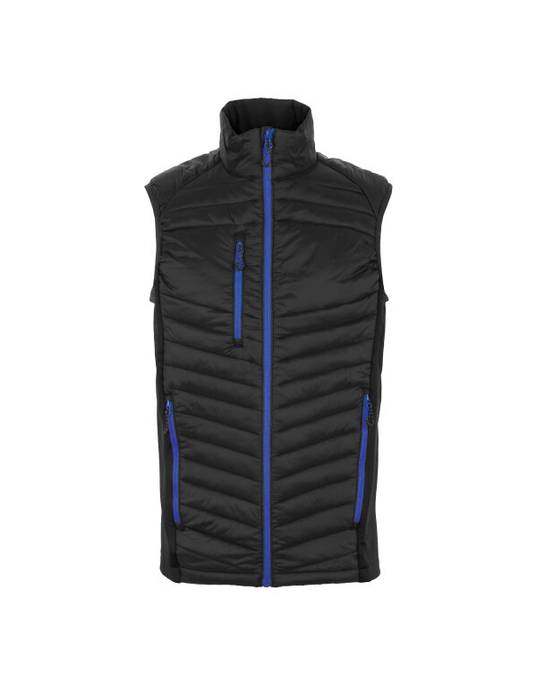TRA894 REGATTA PROFESSIONAL Men’s Navigate Hybrid Bodywarmer Black/ New Royal