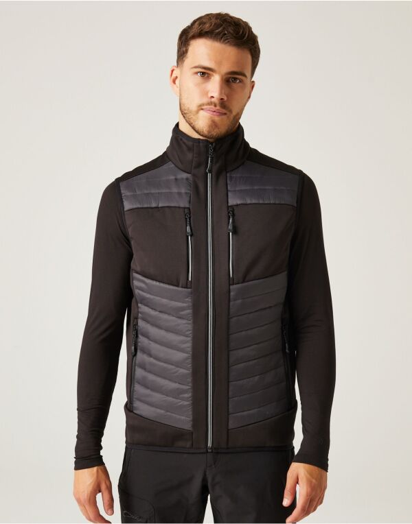 TRA905 Ash/Black E-Volve Unisex Thermal Hybrid Bodywarmer