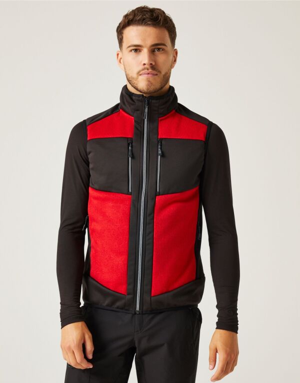 TRA914 REGATTA PROFESSIONAL E-Volve Knit Stretch Bodywarmer Classic Red/Black