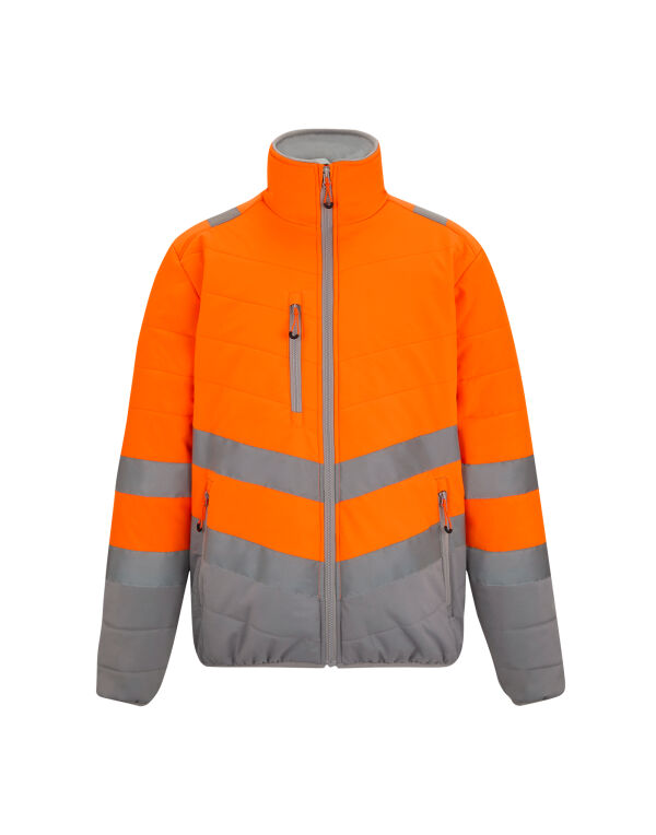 TRA943 Regatta High Visibility Hi-Vis Two-Tone Thermal jacket Hi Vis Orange