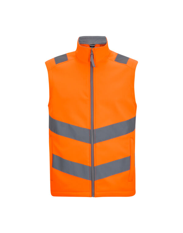 TRB201 Hi Vis Orange Hi-Vis Pro Contract Ablaze Softshell Bodywarmer
