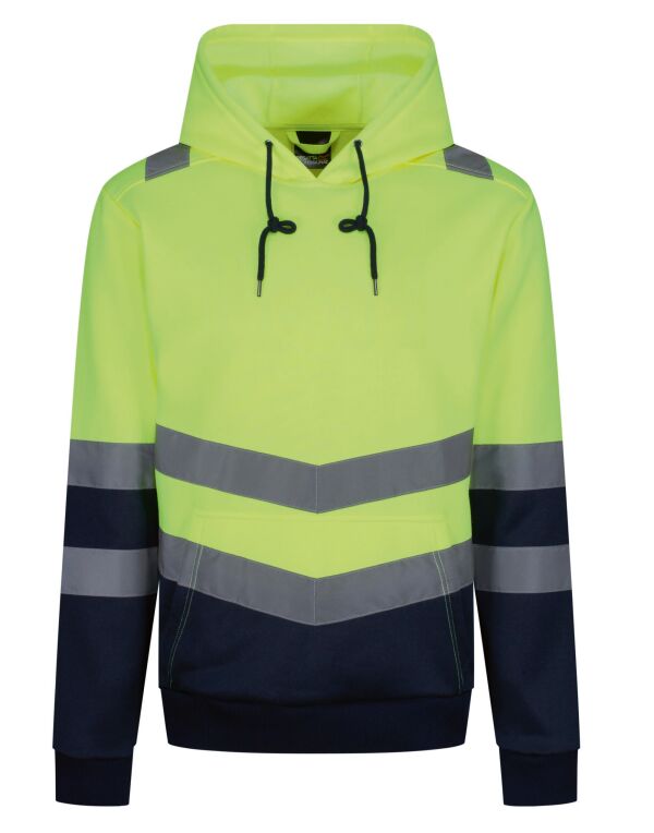 TRF663 Regatta High Visibility Pro Hi Vis Overhead Hoody Hi-Vis Yellow