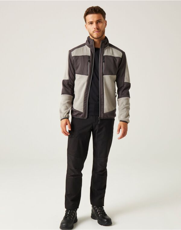 TRF720 Mineral Grey/Ash E-Volve Unisex Knit Effect Midlayer Top