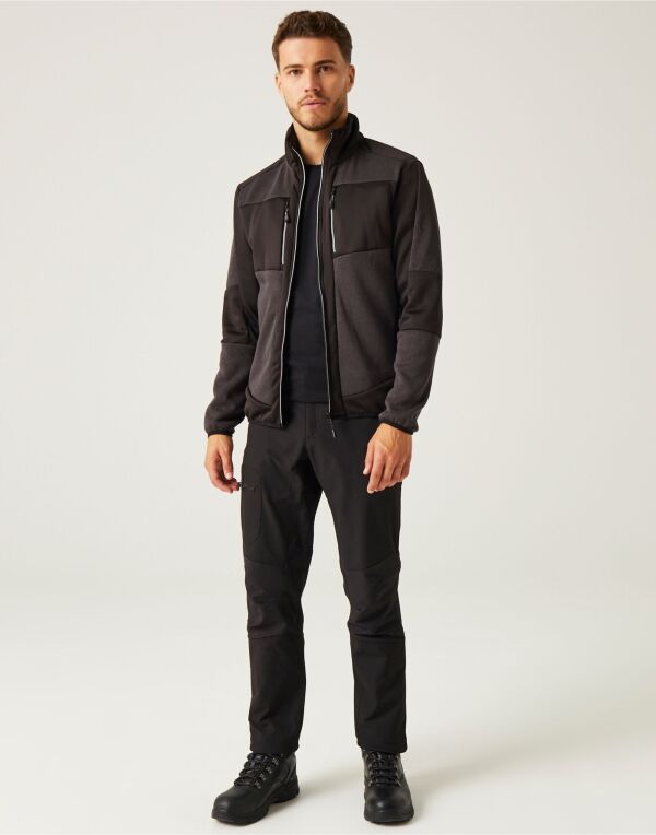 TRF720 REGATTA PROFESSIONAL E-Volve Knit Stretch Midlayer Ash/Black