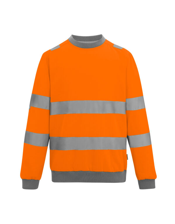 TRF813 Hi Vis Orange Hi-Vis Pro Contrast Crew Neck Sweatshirt