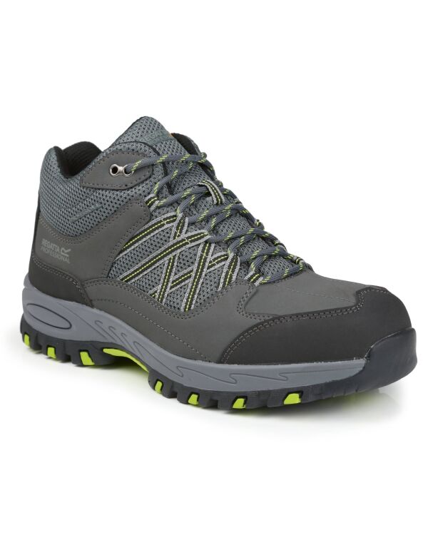 TRK200 Regatta Safety Footwear Sandstone SB Safety Hiker Briar/Lime