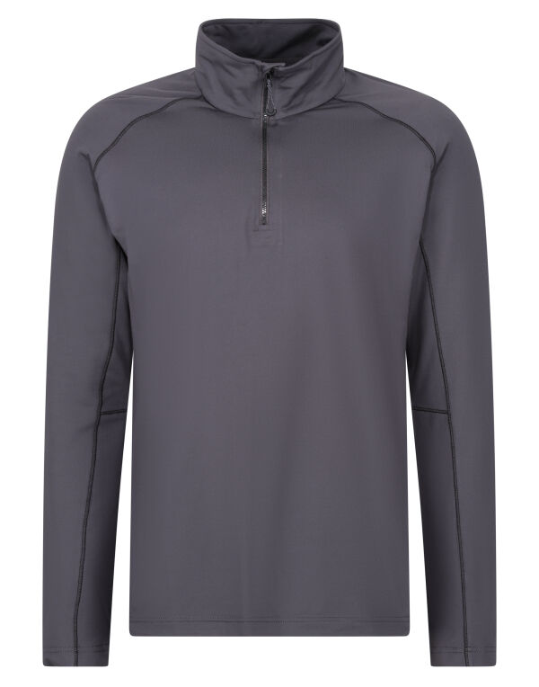 TRS240 Seal Grey Core Stretch Half Zip Midlayer