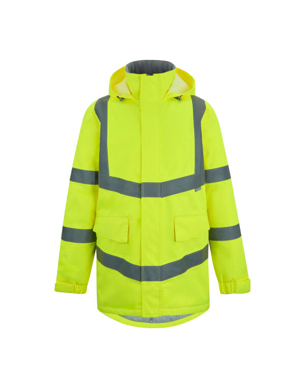 TRW600 Regatta High Visibility Hi-Vis Pro Contract Dover Parka Jacket Hi-Vis Yellow