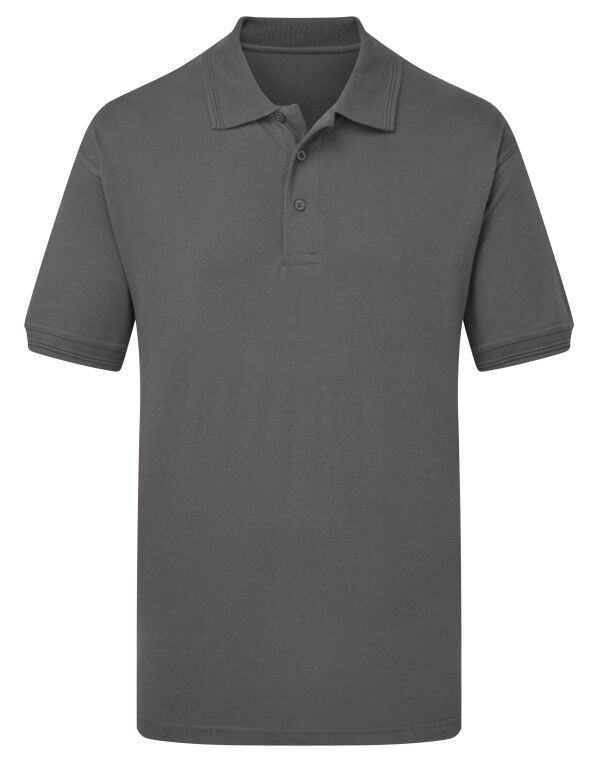 UCC004 Charcoal UCC Heavyweight Polo