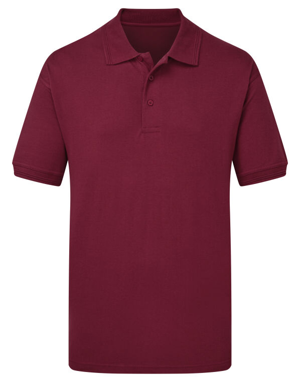 UCC004 Burgundy UCC Heavyweight Polo