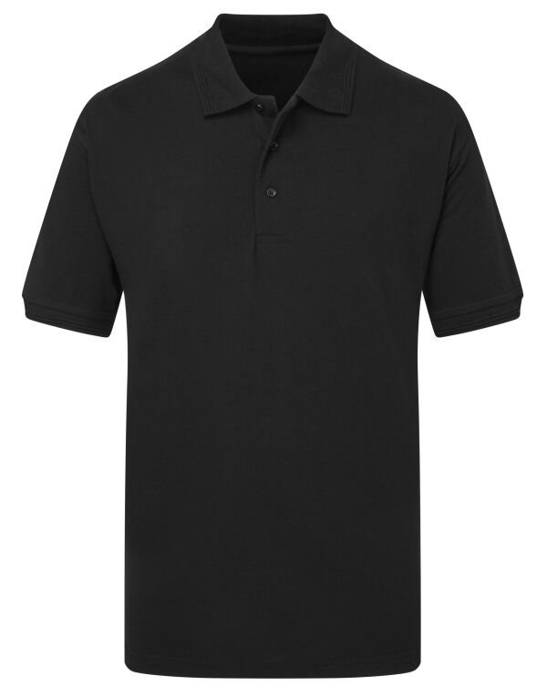 UCC004 Black UCC Heavyweight Polo