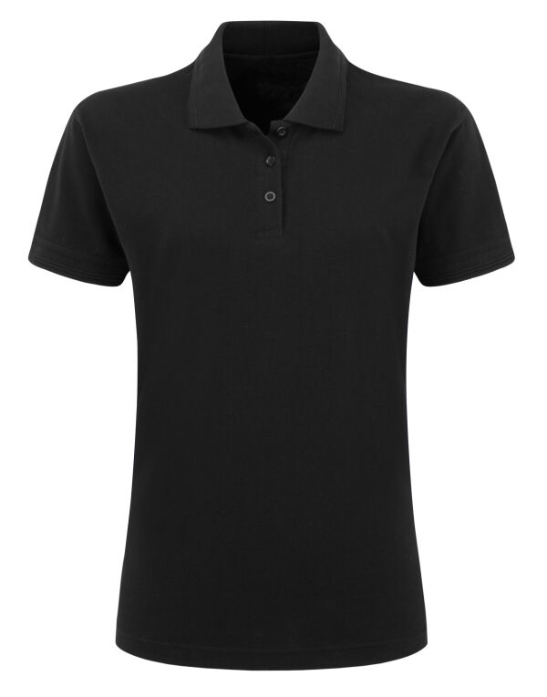 UCC031F Ultimate Clothing Company Ladies’ Classic Polo Black