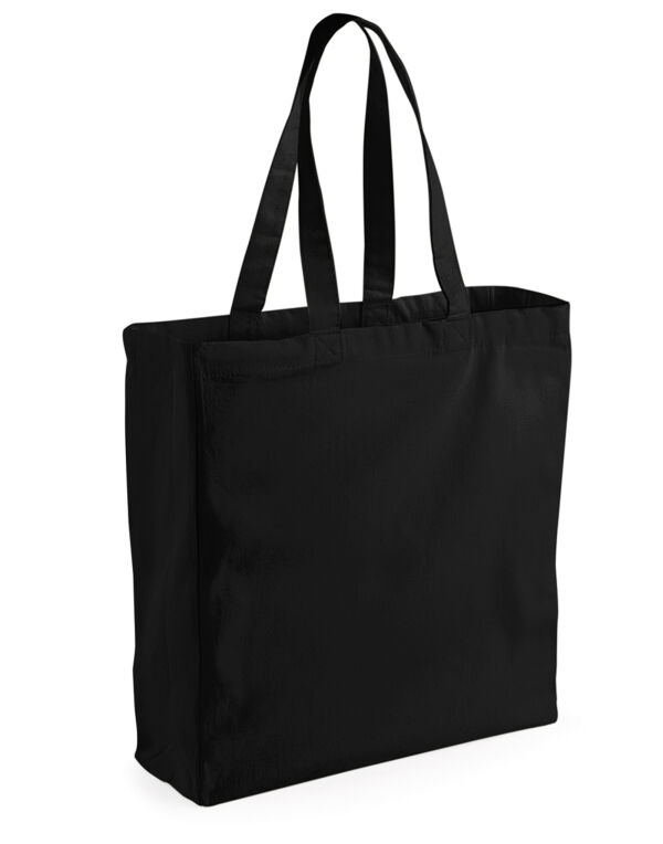 W108 Westford Mill Canvas Classic Shopper Black W108 Westford Mill Canvas Classic Shopper Black