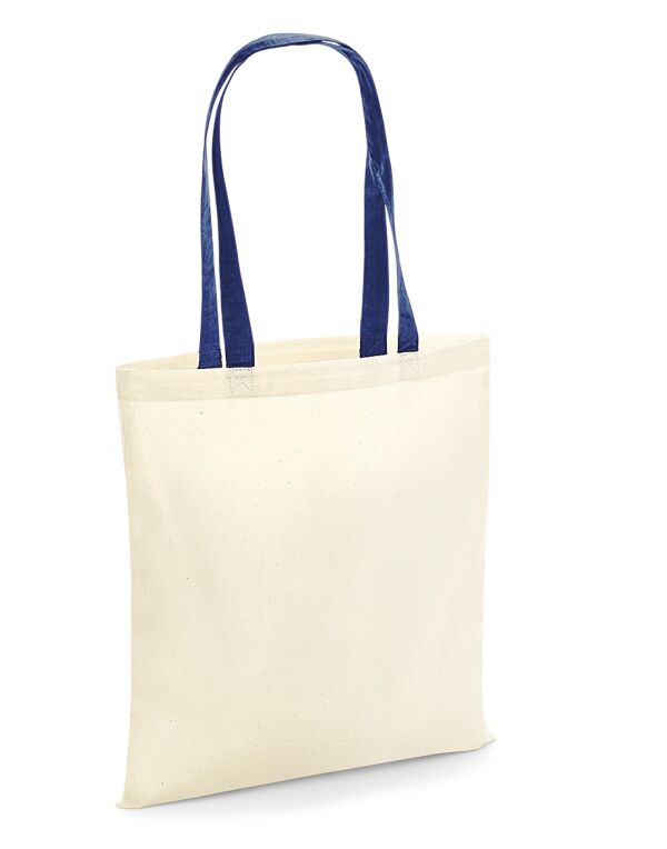 W101C Westford Mill Bag 4 Life – Contrast Handle Natural/French Navy W101C Westford Mill Bag 4 Life – Contrast Handle Natural/French Navy