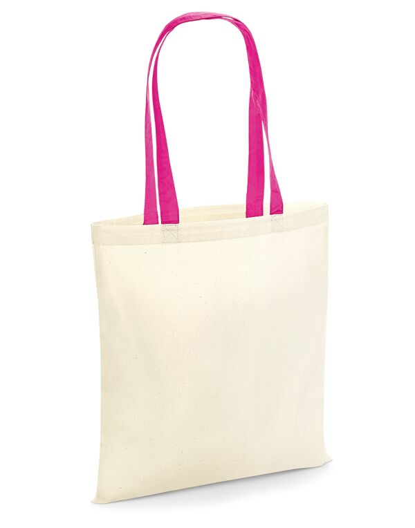 W101C Westford Mill Bag 4 Life – Contrast Handle Natural/Fuchsia