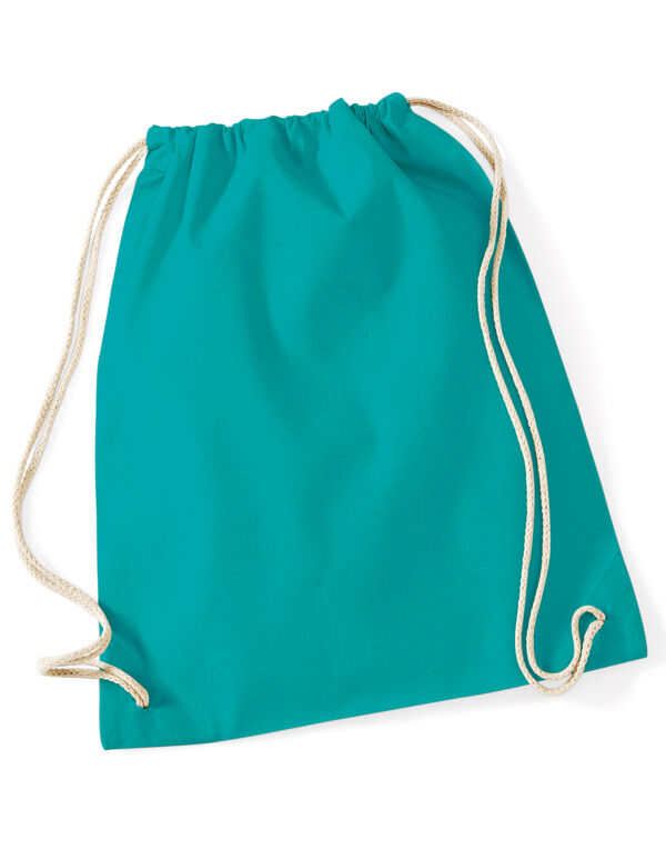 W110 Westford Mill Cotton Gymsac Emerald W110 Westford Mill Cotton Gymsac Emerald