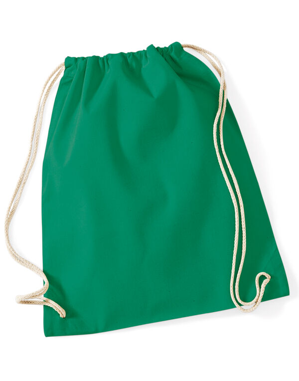 W110 Westford Mill Cotton Gymsac Kelly Green