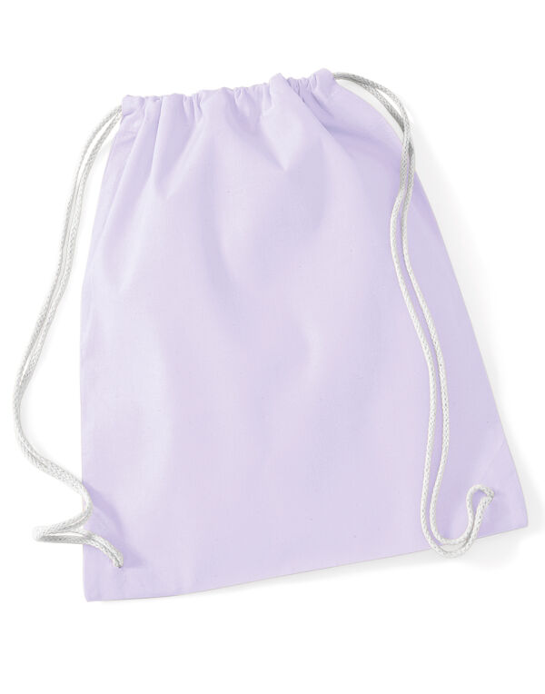 W110 Westford Mill Cotton Gymsac Lavender/White