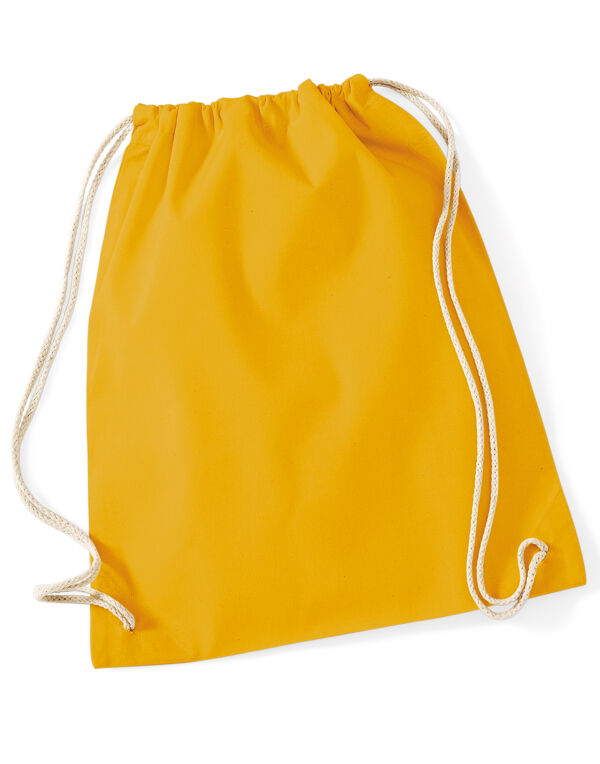 W110 Westford Mill Cotton Gymsac Mustard