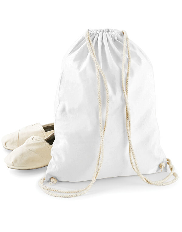 W110 Westford Mill Cotton Gymsac White