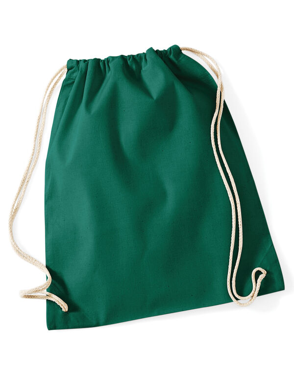 W110 Westford Mill Cotton Gymsac Bottle Green