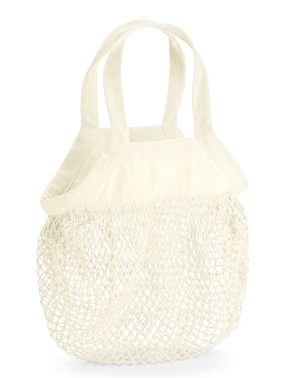 W151 Westford Mill Organic Cotton Mini Mesh Grocery Bag Natural W151 Westford Mill Organic Cotton Mini Mesh Grocery Bag Natural