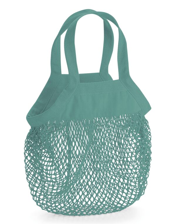 W151 Westford Mill Organic Cotton Mini Mesh Grocery Bag Sage W151 Westford Mill Organic Cotton Mini Mesh Grocery Bag Sage