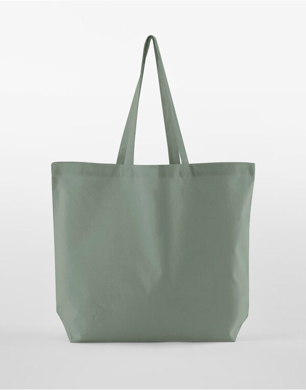 W165 Dusty Green Organic Cotton InCo. Maxi Bag for Life