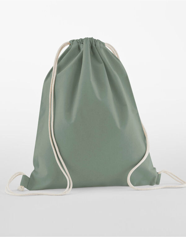 W160 Westford Mill Organic Cotton InCo Gymsac Dusty Green W160 Westford Mill Organic Cotton InCo Gymsac Dusty Green