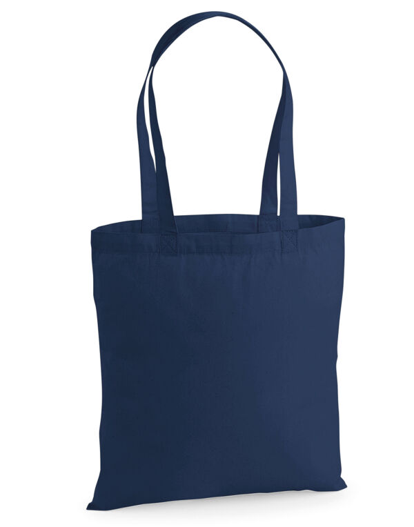 W201 French Navy Premium Cotton Tote