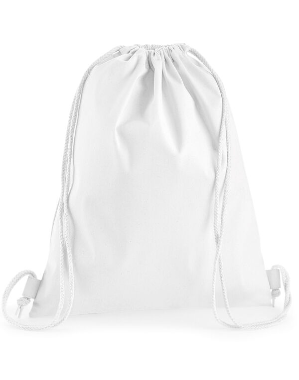 W210 Westford Mill Premium Cotton Gymsac White