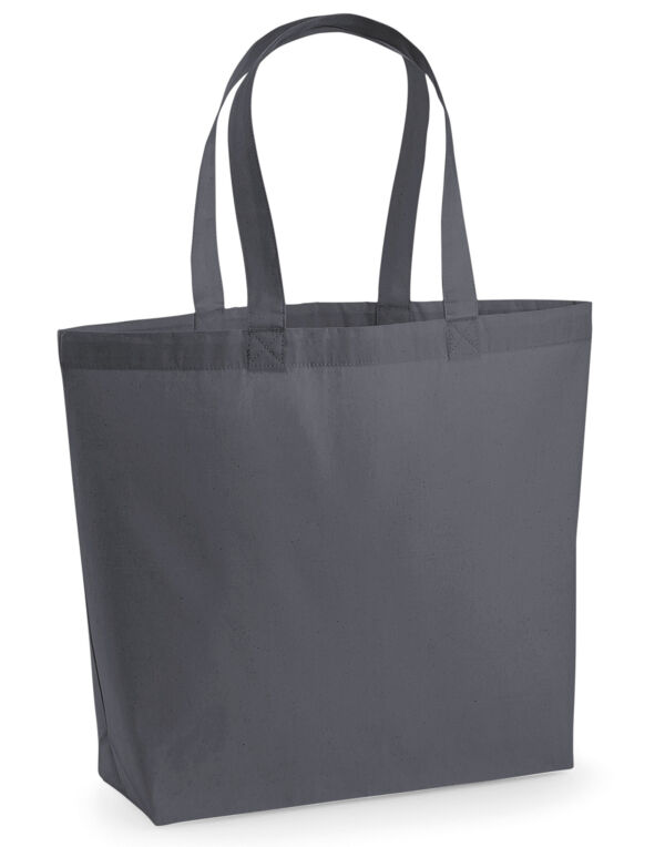 W225 Westford Mill Premium Cotton Maxi Tote Graphite Grey