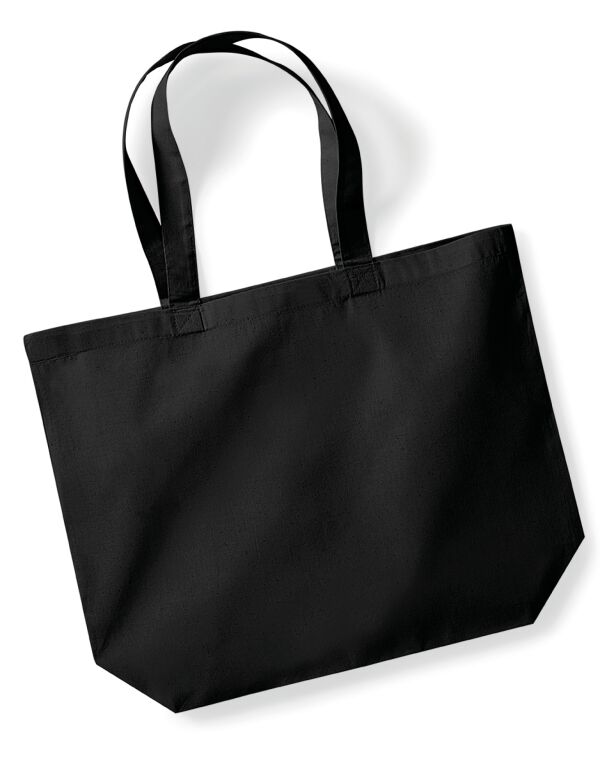 W265 Westford Mill Organic Premium Cotton Maxi Tote Black