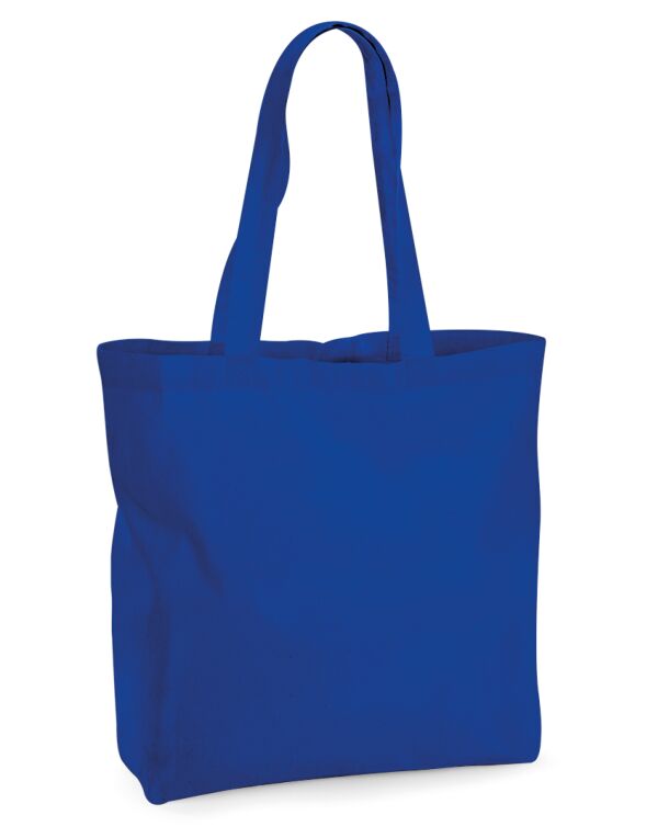 W265 Westford Mill Organic Premium Cotton Maxi Tote Bright Royal W265 Westford Mill Organic Premium Cotton Maxi Tote Bright Royal