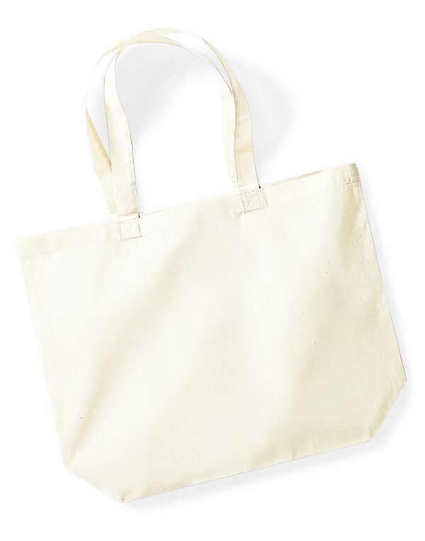 W265 Westford Mill Organic Premium Cotton Maxi Tote Natural