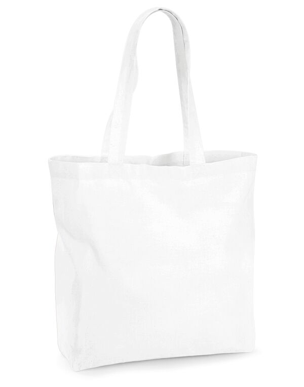 W265 White Organic Premium Cotton Maxi Tote W265 White Organic Premium Cotton Maxi Tote