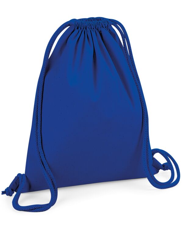 W260 Westford Mill Organic Premium Cotton Gymsac Bright Royal
