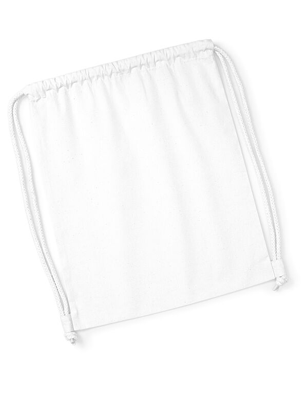 W260 Westford Mill Organic Premium Cotton Gymsac White