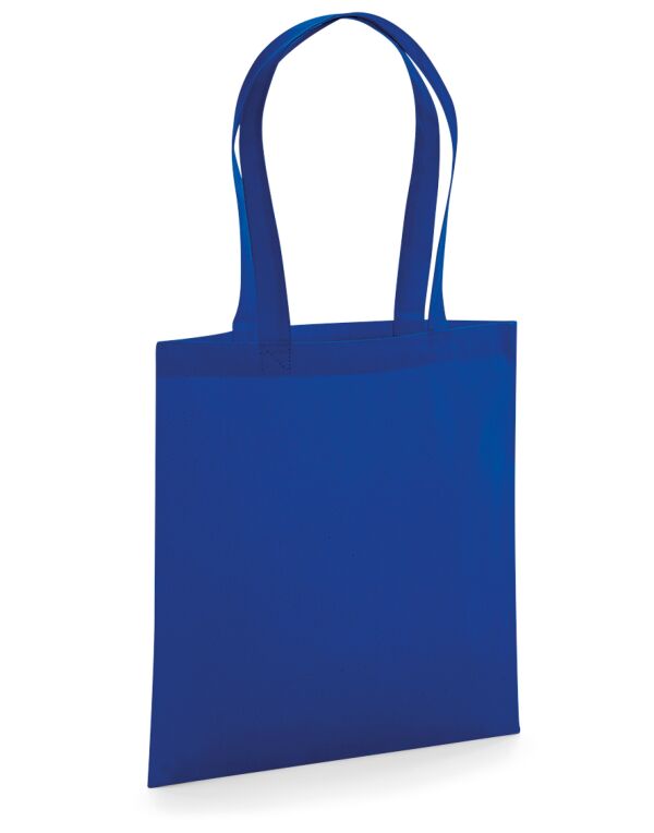 W261 Westford Mill Organic Premium Cotton Tote Bright Royal